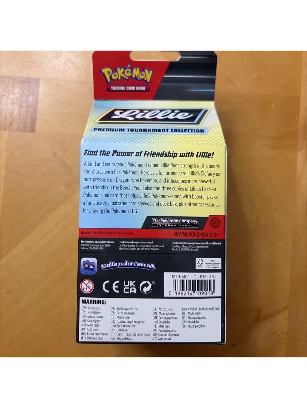 Pokemon TCG Lillie Premium Tournament Collection Box Clefairy ex Promo BRAND NEW - Picture 5 of 9